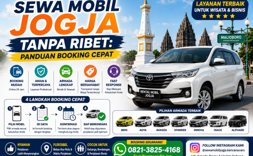 Sewa Mobil Jogja Tanpa Ribet: Panduan Booking Cepat
